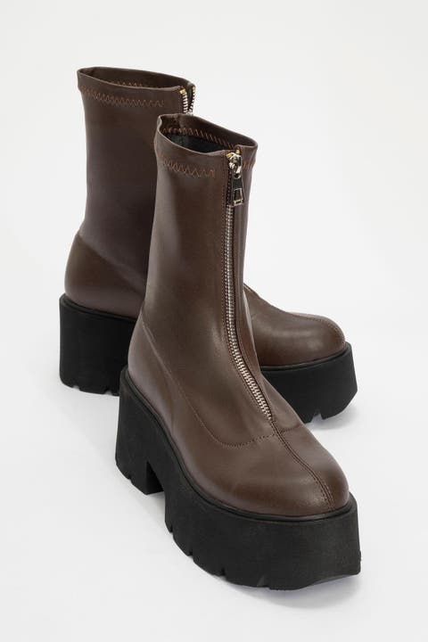 Ovil Platform Zip Boot (Women)