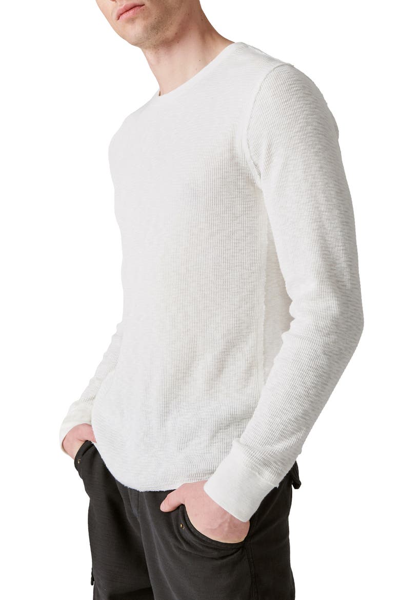 Garment Dye Thermal T-Shirt, Alternate, color, BRIGHT WHITE