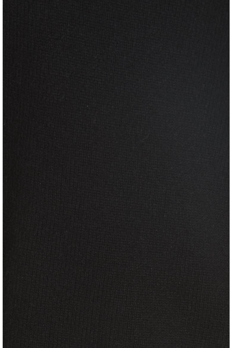 One Shoulder Slit Pullover Sweater, Alternate, color, BLACK
