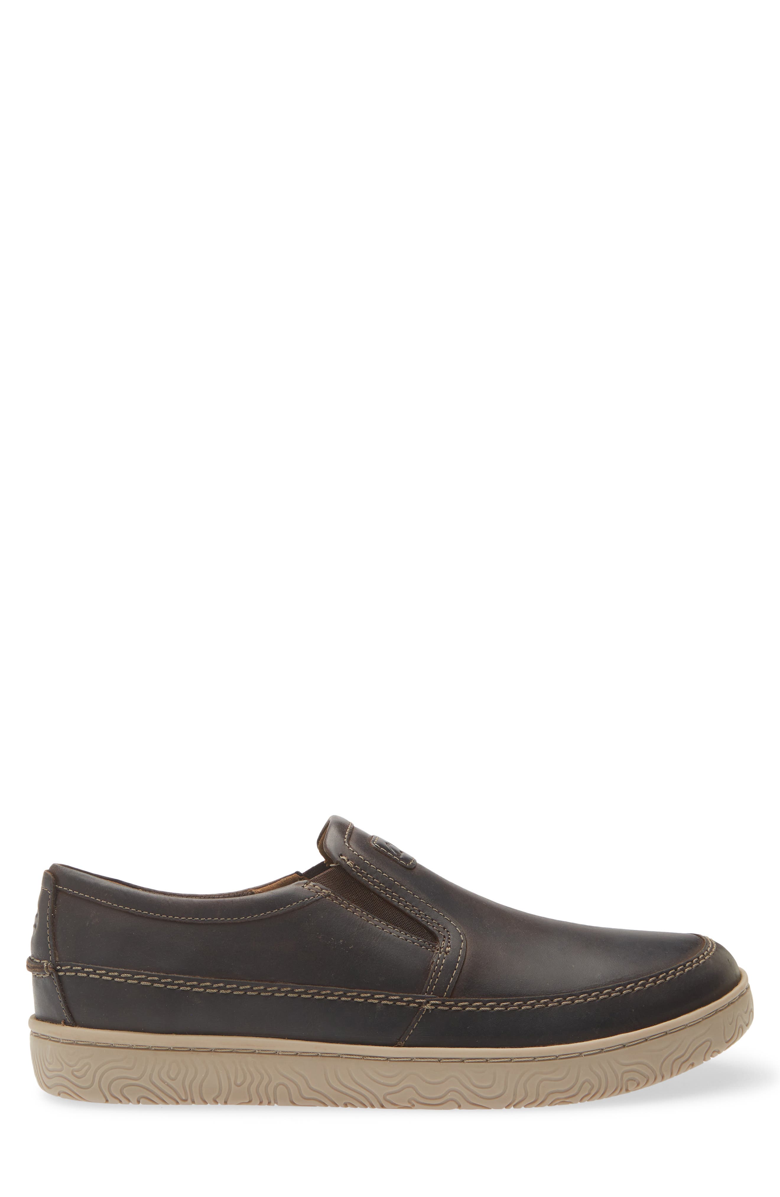 Clarks<sup>®</sup> <p>Hodson Step Leather Slip-On Sneaker (Men)</p>, Alternate, color, Beeswax