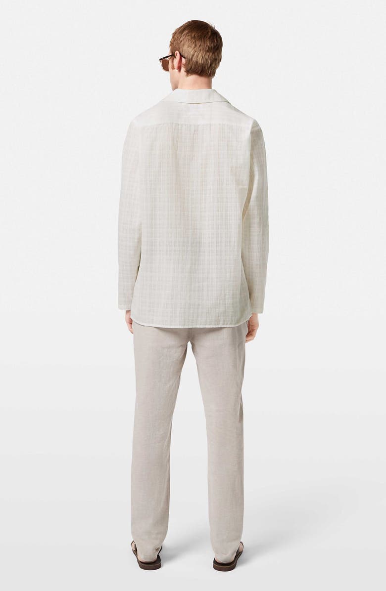 Scotch & Soda Classic Fit Cotton Voile Button-Up Shirt, Alternate, color, Swan