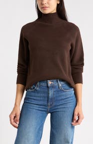 NORDSTROM RACK Raglan Sleeve Mock Neck Sweater