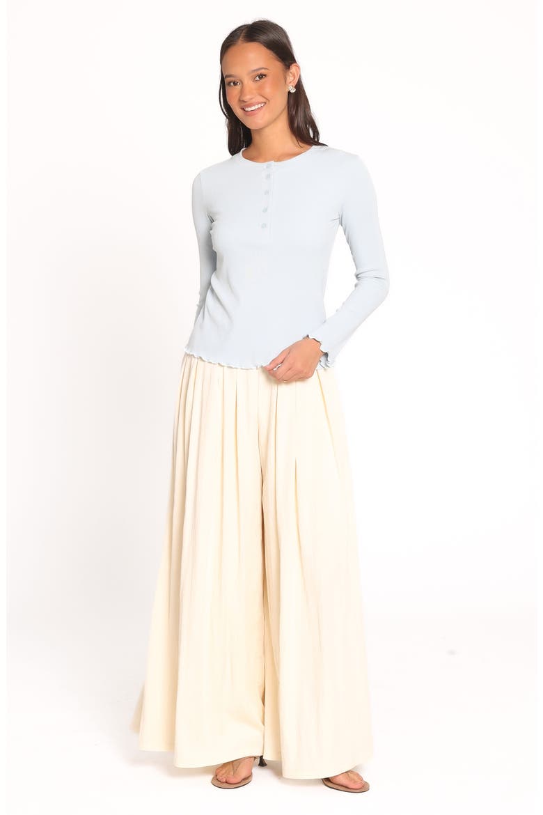 Nicoletta Henley Top, Alternate, color, PALE BLUE