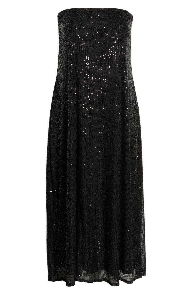SUGARLIPS Friday Nights Sequin Strapless Maxi Dress, Main, color,