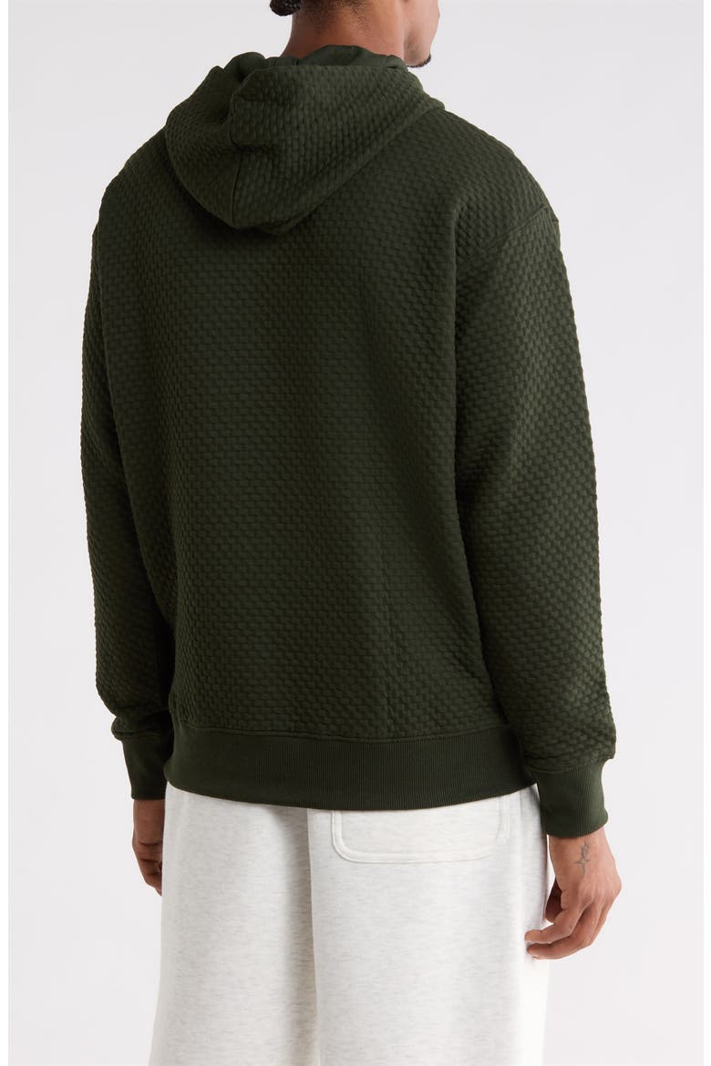 Textured Hoodie, Alternate, color, FOREST GREEN