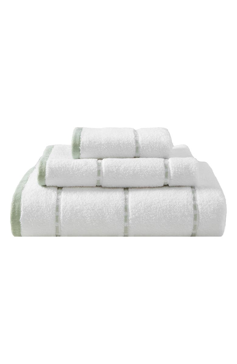 Tommy Bahama Ridley Solid 3-Piece Towel Set, Main, color, White/ Sage