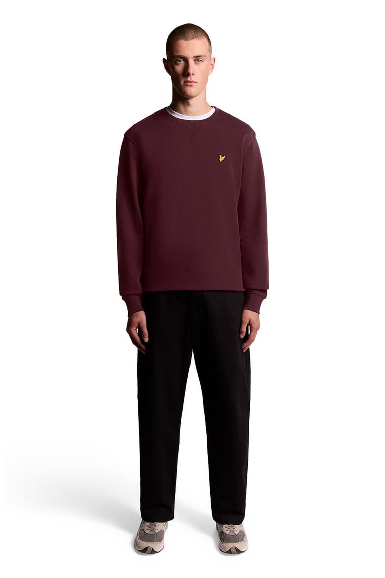 Crew Neck Sweater, Main, color, Burgundy