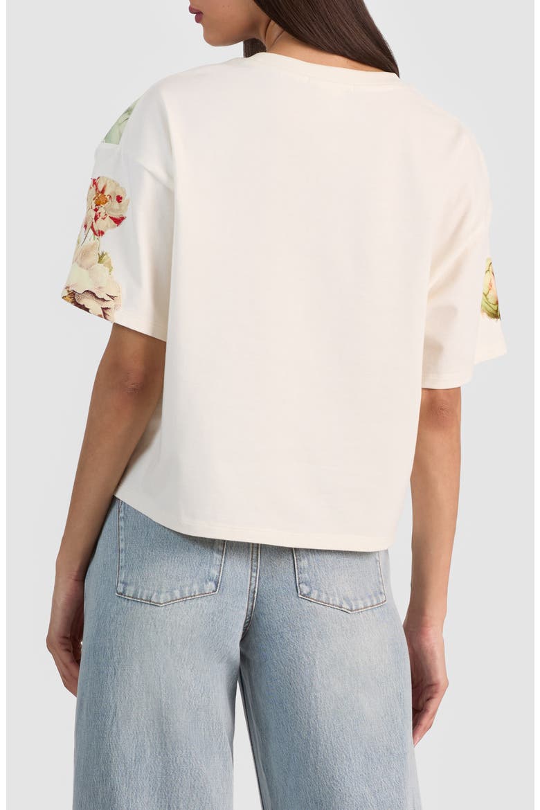 Evan Appliqué Oversize T-Shirt, Alternate, color, ECRU/ MULTI