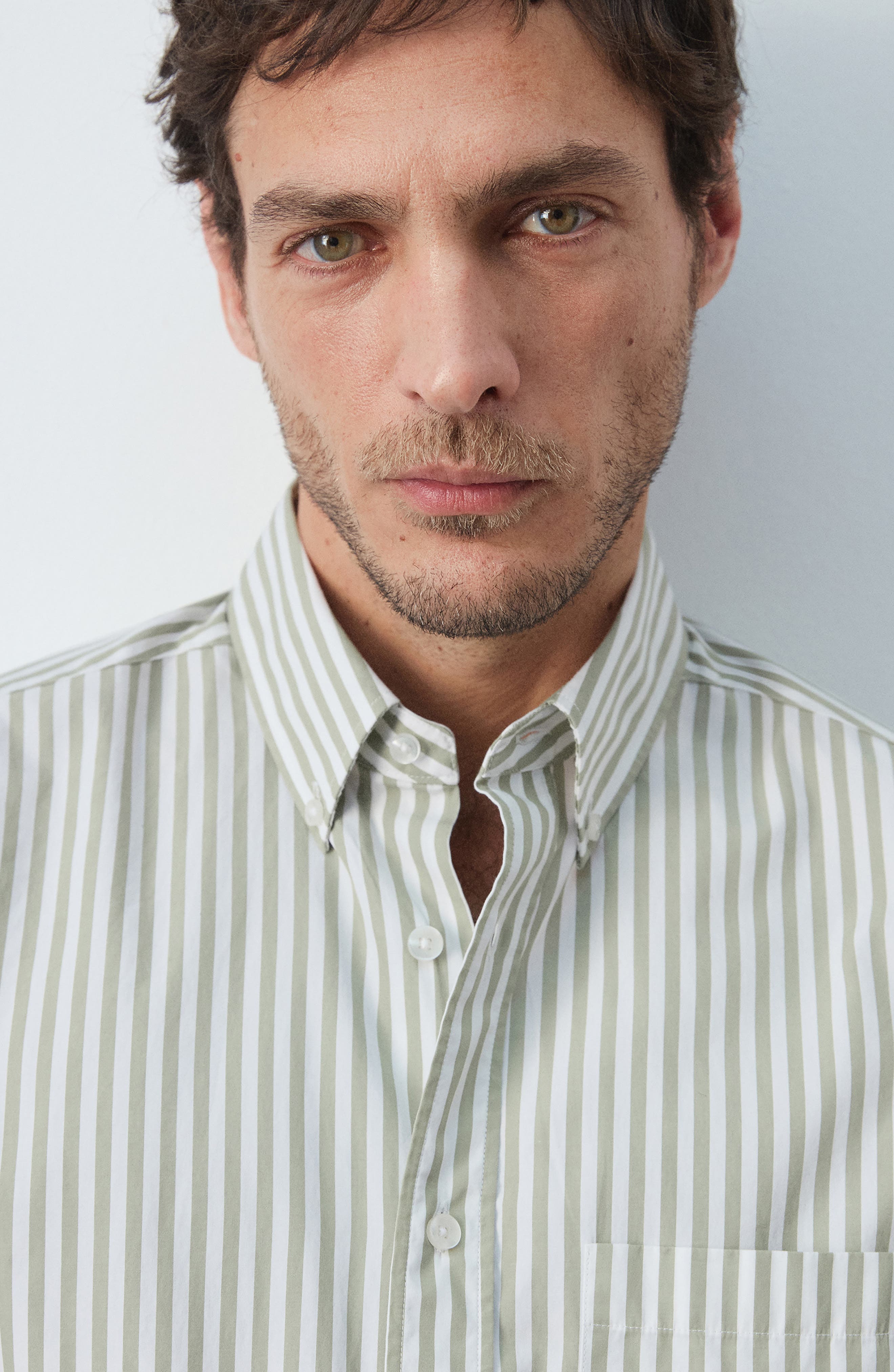 Regular Fit Stripe Button-Up Shirt - image 2