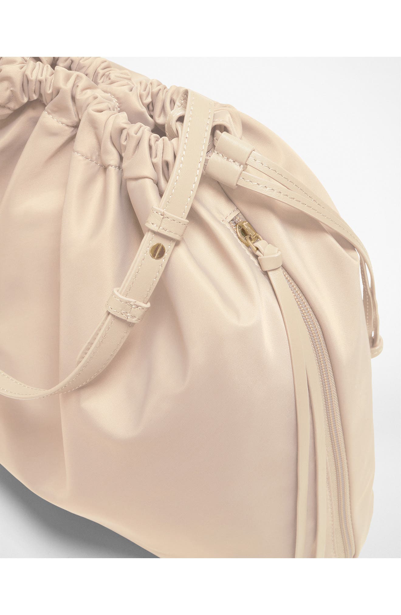MZ Wallace Small Waverly Nylon Shoulder Bag, Alternate, color, Buff