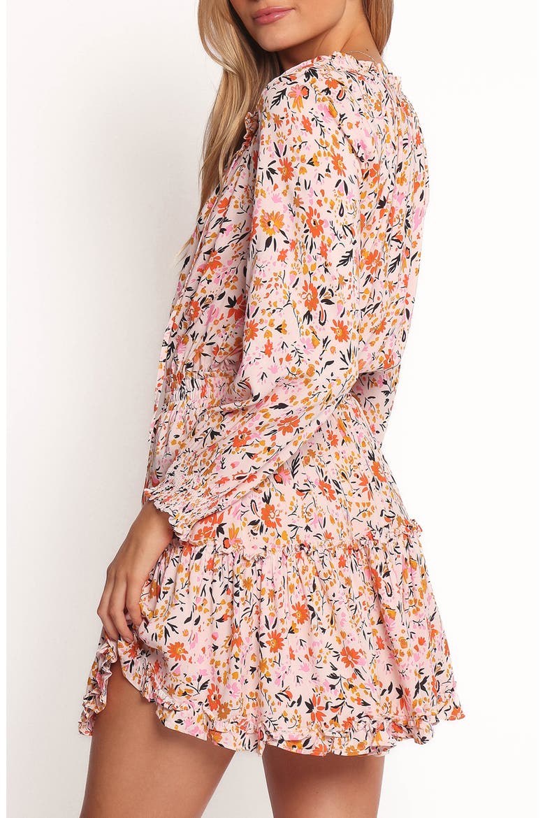 Kealan Floral Long Sleeve Minidress, Alternate, color, PINK DITSY FLORAL