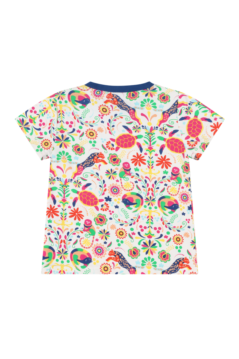 Suave Baby Tee and Bloomer Shorts Set, Alternate, color, Animal Arabesque