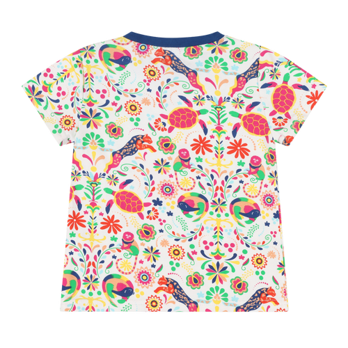 Mixed Up Clothing Suave Baby Tee And Bloomer Shorts Set In Animal Arabesque