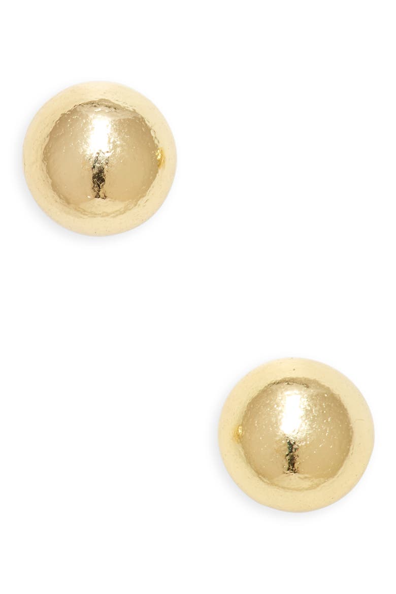 Teeny Ball Stud Earrings, Main, color, GOLD
