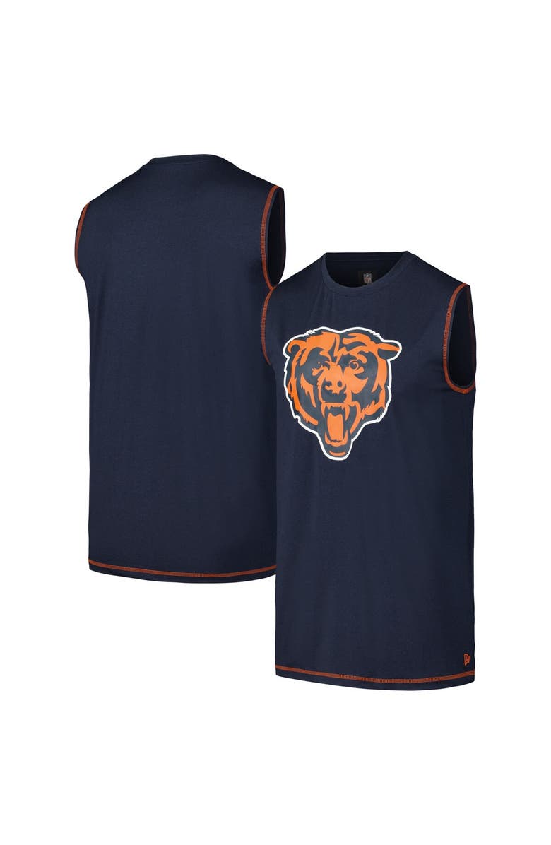New Era Men's New Era Navy Chicago Bears Tank Top, Alternate, color, Navy