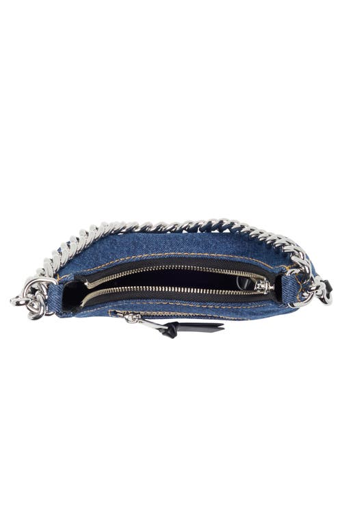 MARC JACOBS MARC JACOBS DENIM CRUISER MINI CRESCENT CROSSBODY BAG