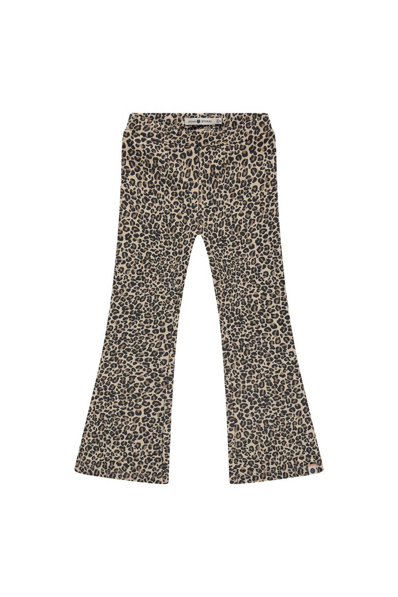 Print Spots Flare Leggings, Main, color, Beige
