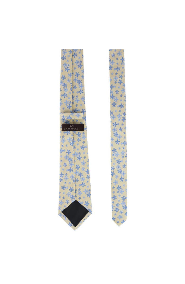 Trafalgar Daddy & Me Weldon Floral Silk Novelty Neckties, Alternate, color, Yellow