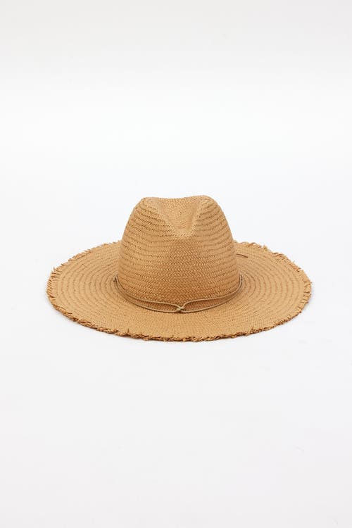 Hat Attack Fringed Traveler Continental In Toast/tan
