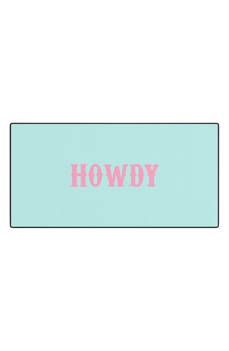Deny Designs Howdy Blue Desk Mat, Main, color, Blue