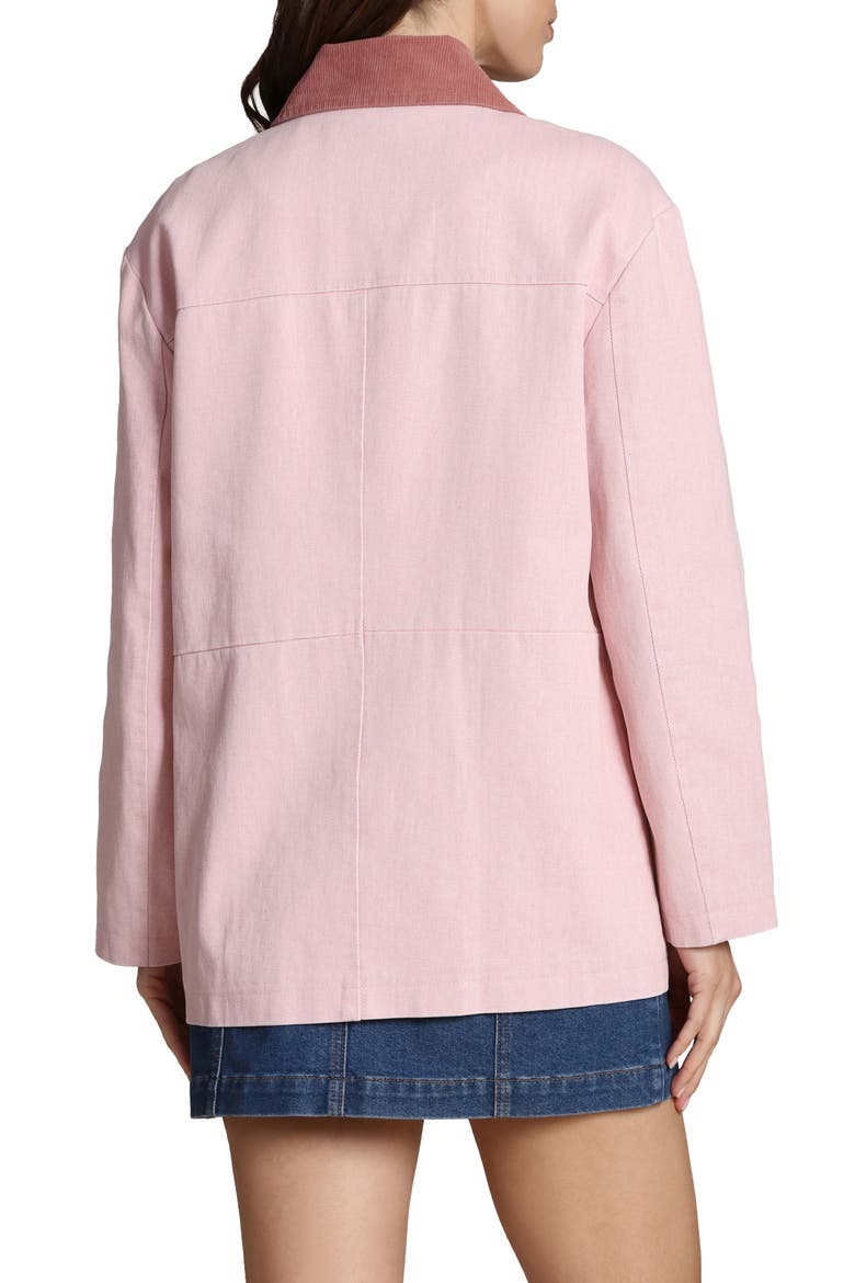 Cotton Barn Jacket, Alternate, color, BLACKBERRY