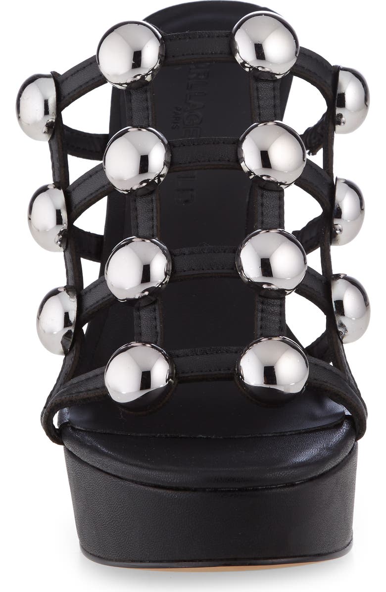KARL LAGERFELD PARIS Addica Studded Platform Sandal, Alternate, color,