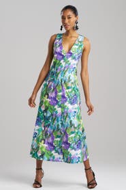 Natori AYAME V- neck Maxi Dress