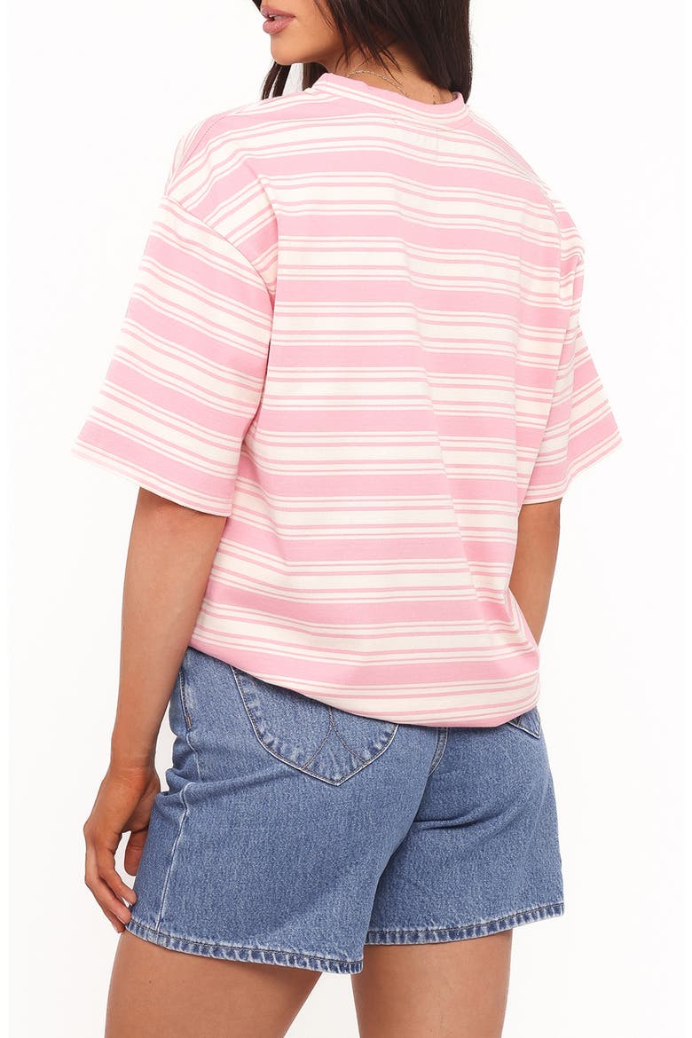 Zestora Stripe Top, Alternate, color, WHITE/ PINK
