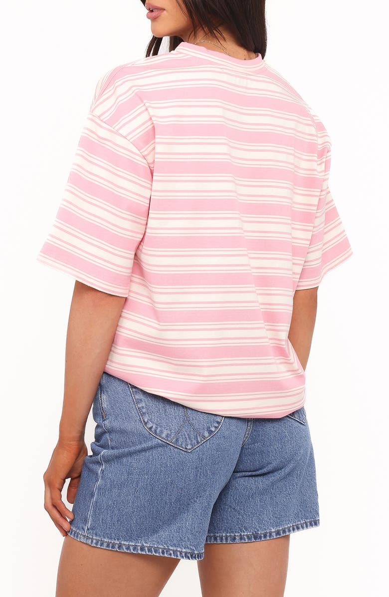 Petal & Pup Zestora Stripe Top, Alternate, color, White/ Pink
