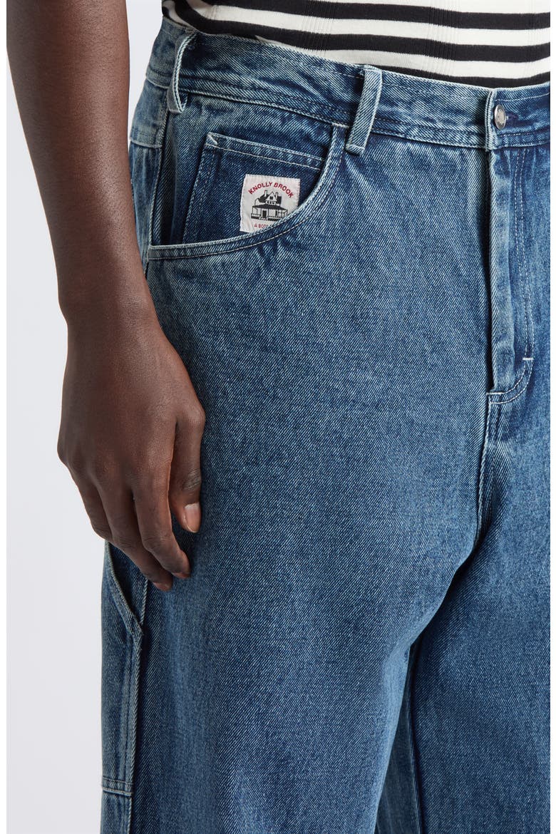 Washed Denim Knolly Brook Carpenter Trousers, Alternate, color, BLUE