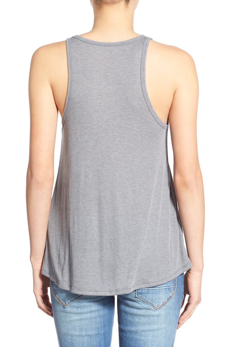 Rib Knit Tank, Alternate, color, GREY MEDIUM HEATHER