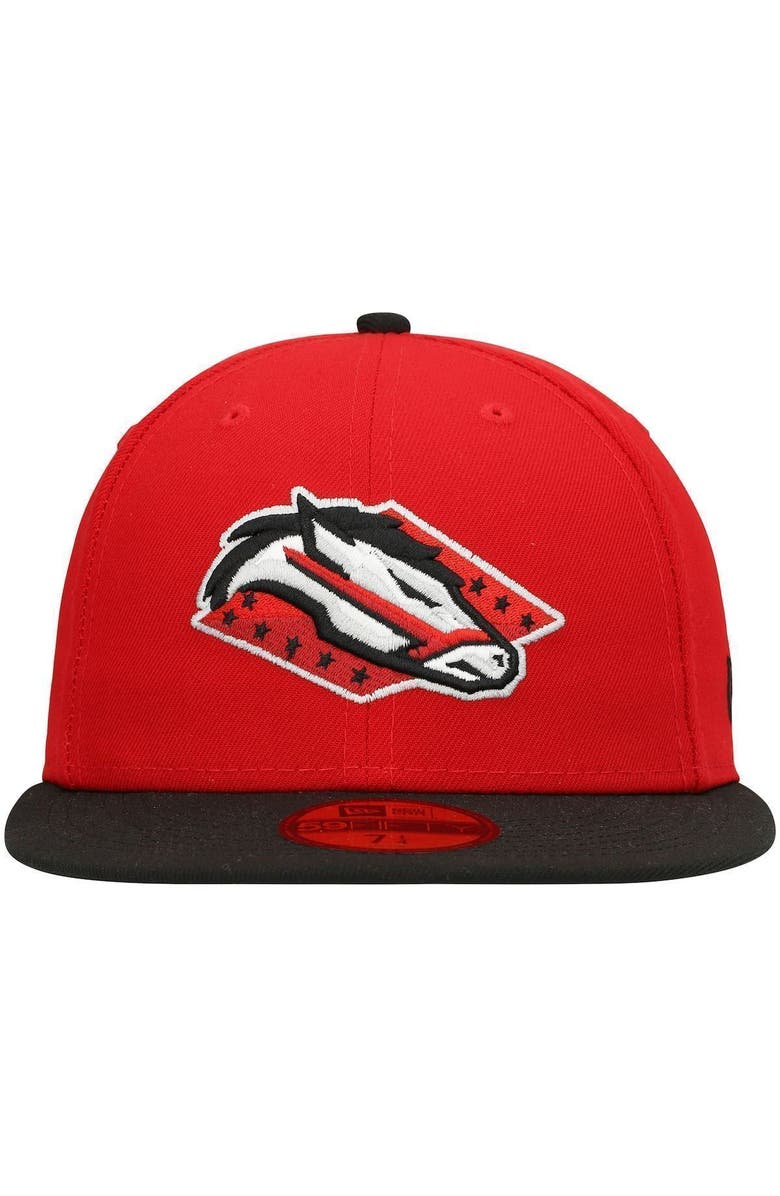New Era Men's New Era Red Arkansas Travelers Authentic Collection Team Alternate 59FIFTY Fitted Hat, Alternate, color, 