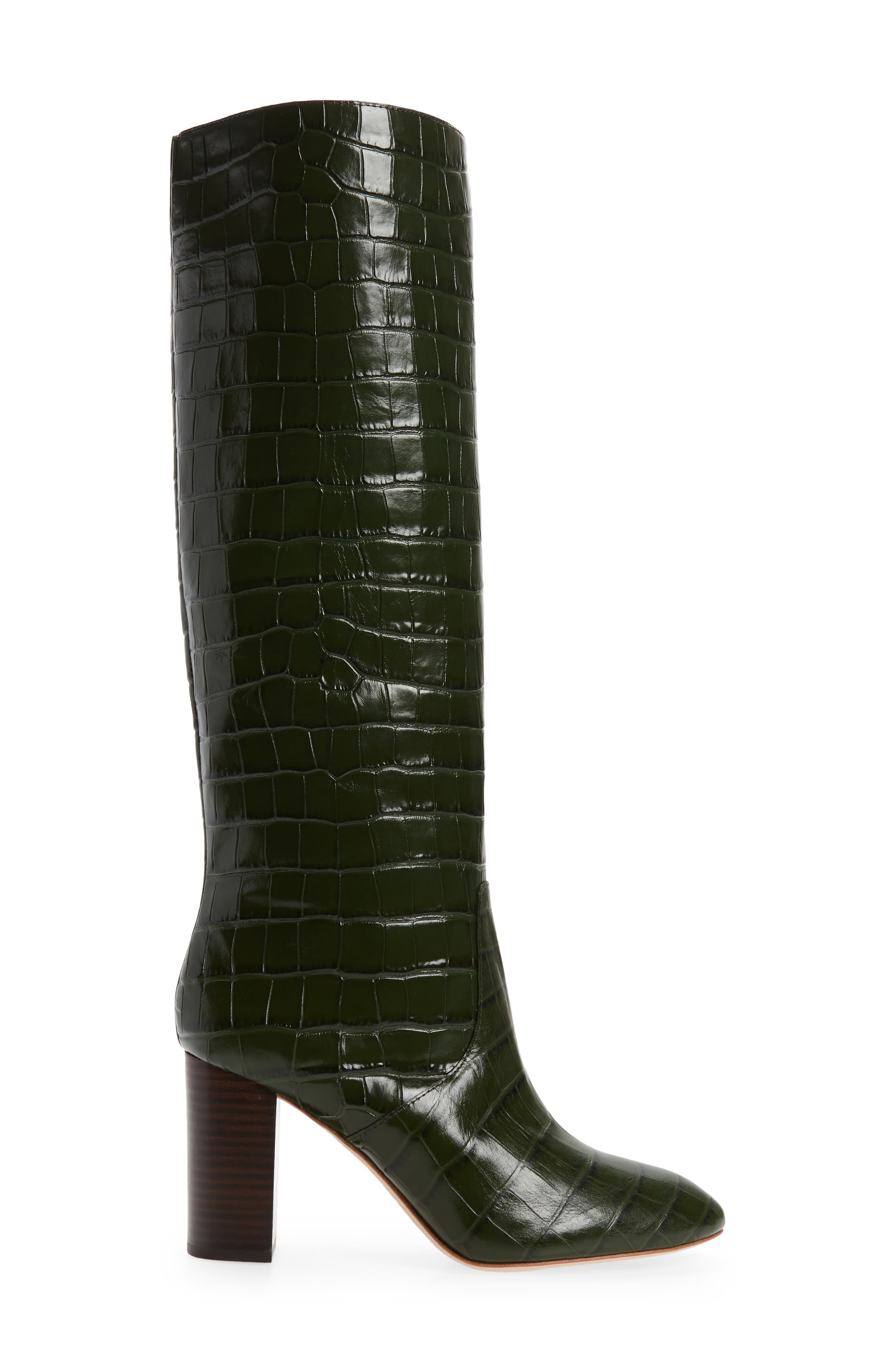 Loeffler Randall Goldy Knee High Boot, Alternate, color, Forest