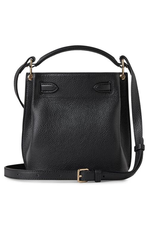 Shop Mulberry Mini Islington Leather Bucket Bag In Black
