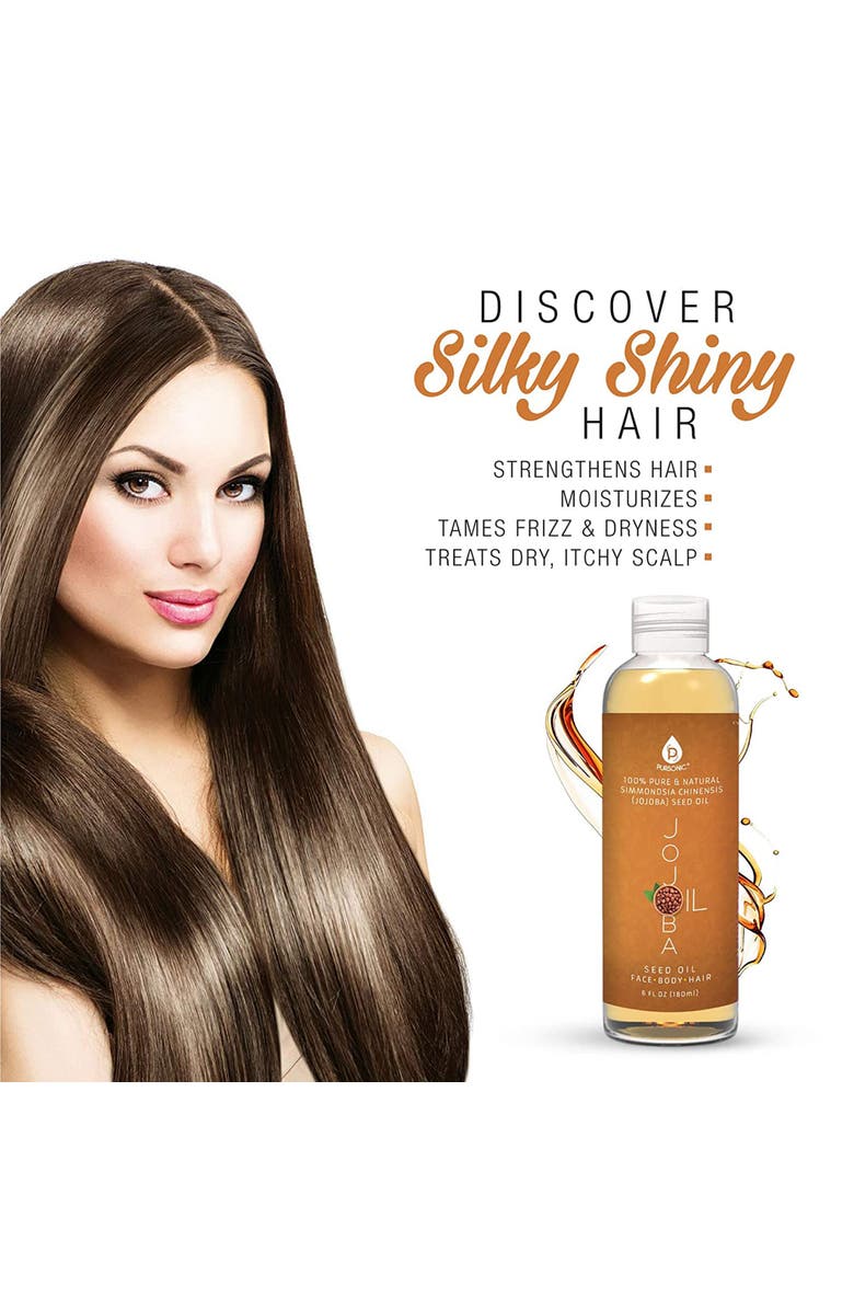 PURSONIC 100%Pure Golden Jojoba Oil 6 Oz, Alternate, color, Multicolor