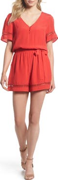 Fraiche by J Lace Inset Romper