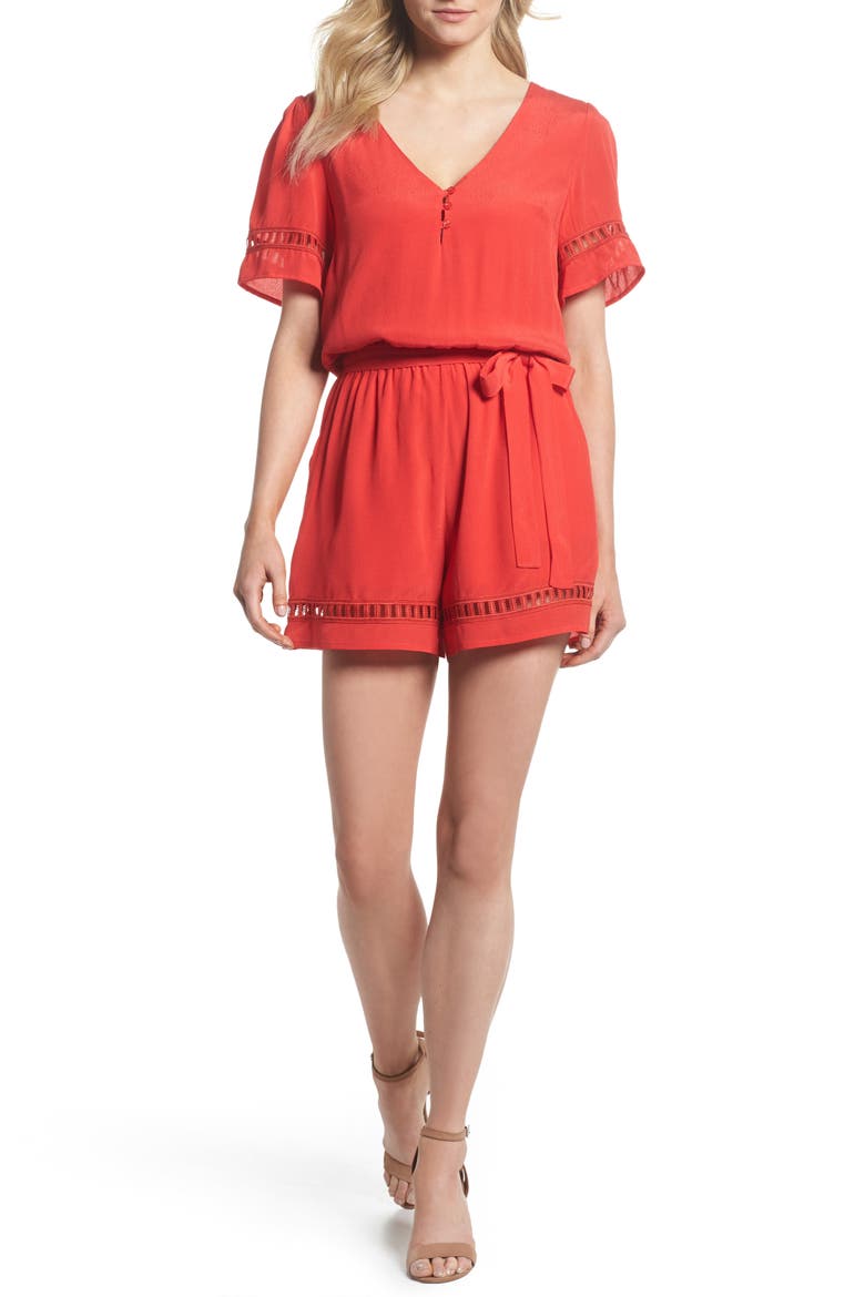 Lace Inset Romper video