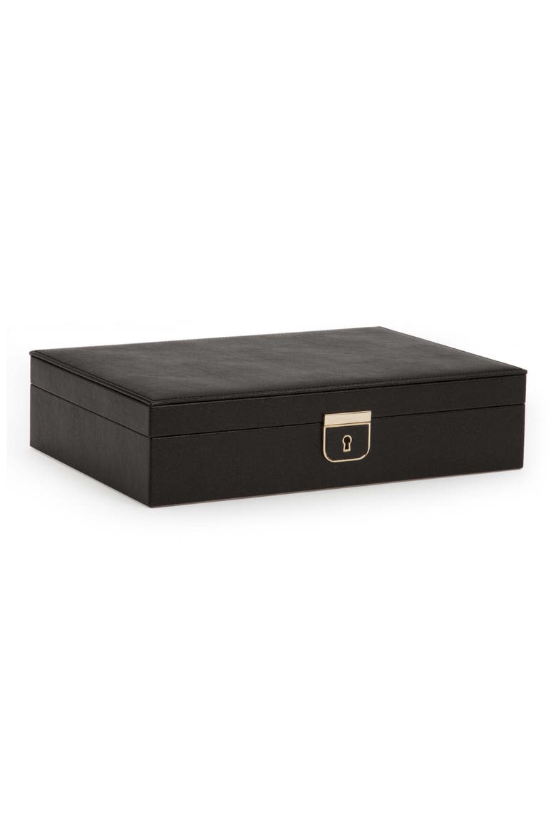 Palermo Medium Jewelry Box, Alternate, color, BLACK