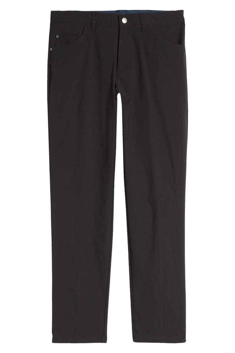 Go-To 5-Pocket Water Repellent Golf Pants, Alternate, color, BLACK