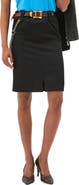 Versace Heavyweight Wool Grain de Poude Pencil Skirt