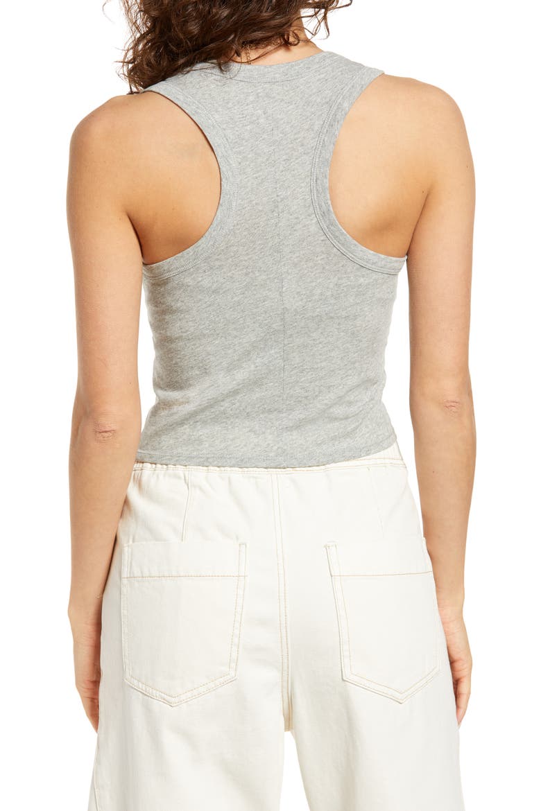Hailey V-Neck Baby Tank, Alternate, color, HEATHER GREY