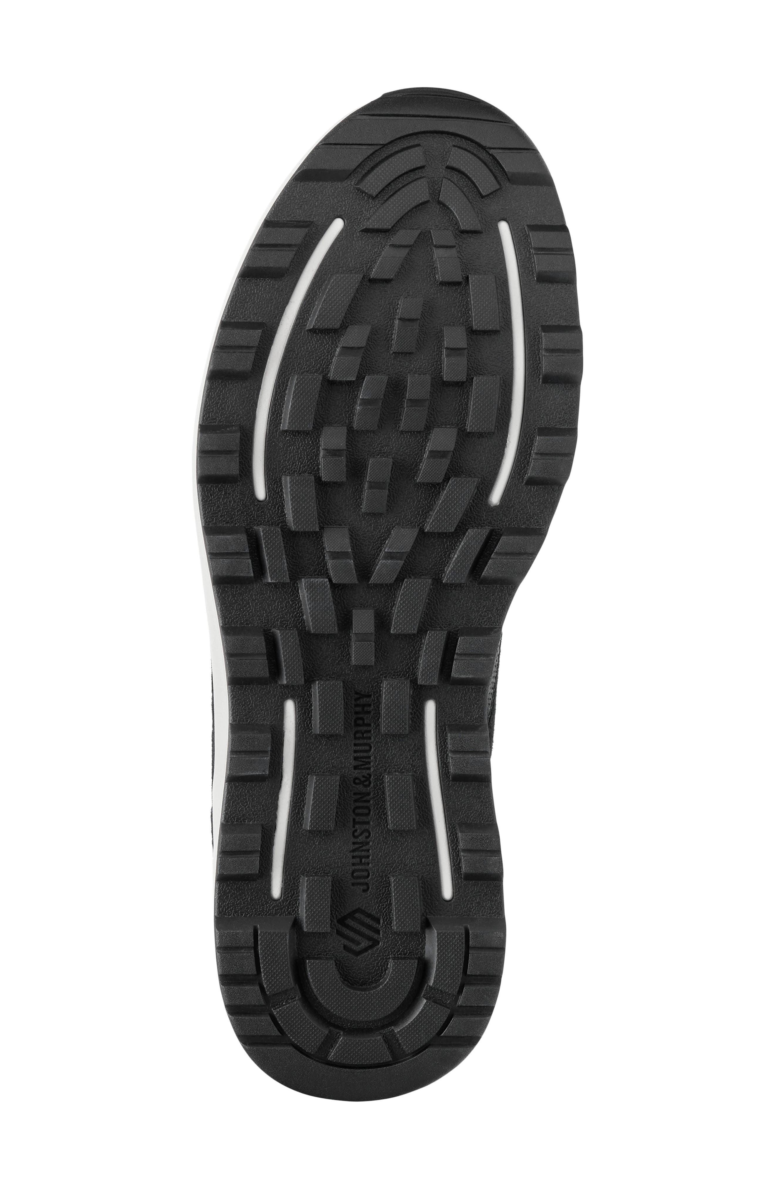 Johnston & Murphy Lucas Sneaker, Alternate, color, Black Full Grain/ Suede