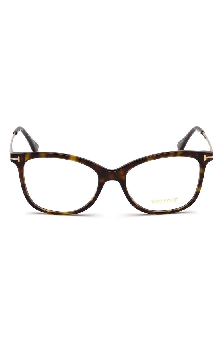 TOM FORD 52mm Cat Eye Optical Glasses, Main, color, 