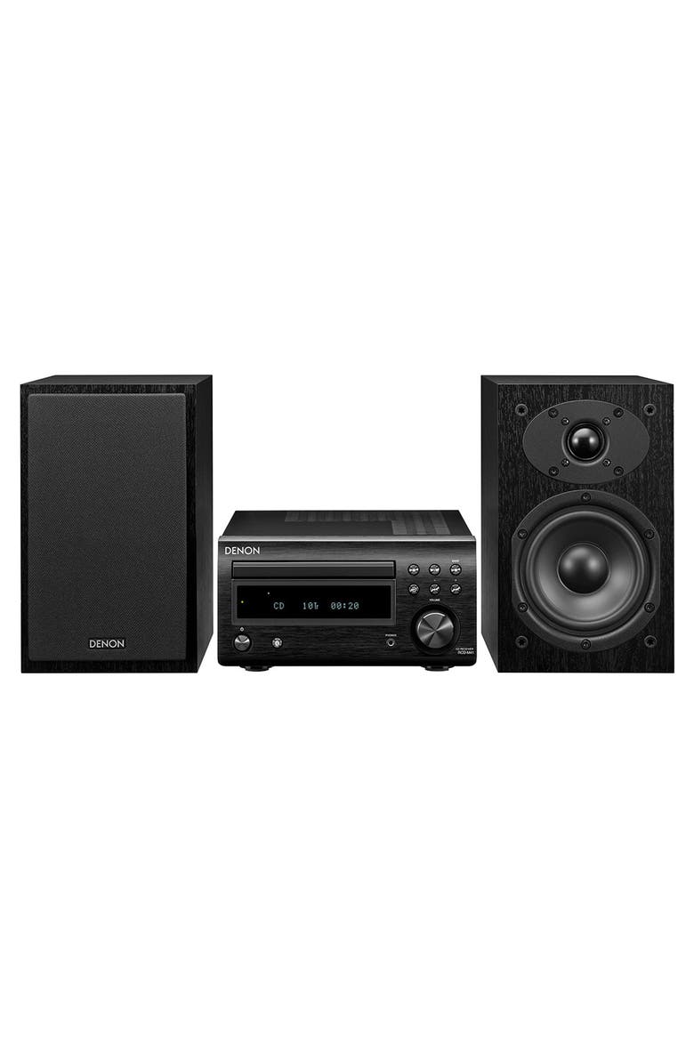 Denon D-M41 Hi-Fi System with CD, Bluetooth, and AM/FM Tuner, Main, color, Black
