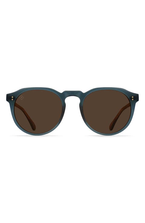 Remmy 49mm Polarized Round Sunglasses