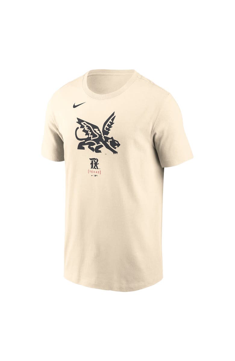 Nike Men's Nike Cream Texas Rangers City Connect Large Logo T-Shirt, Alternate, color,