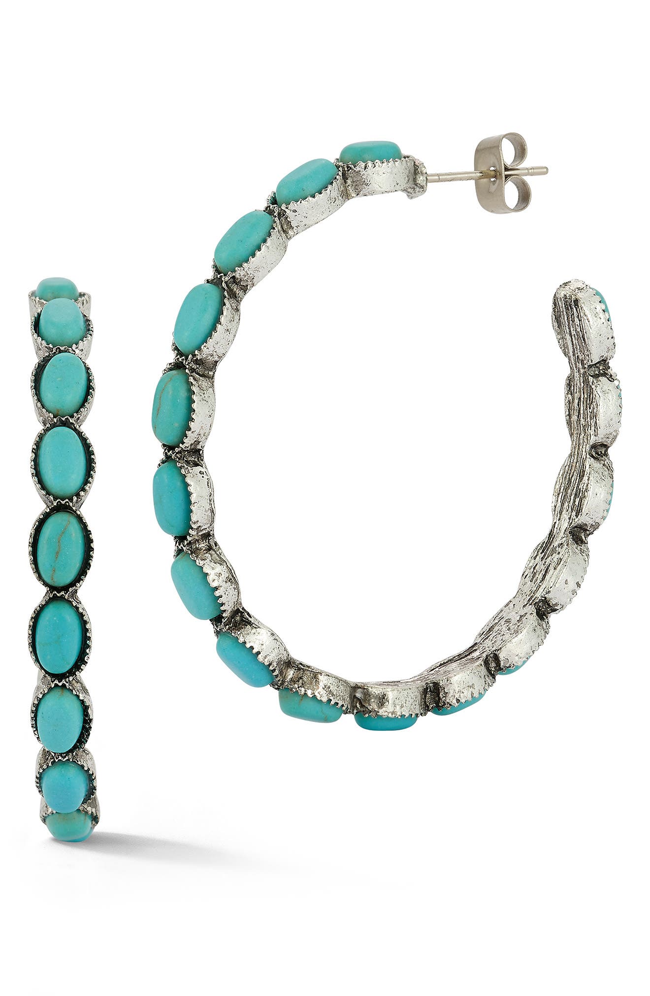 SPHERA MILANO Turquoise Hoop Earrings