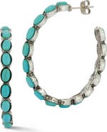 SPHERA MILANO Turquoise Hoop Earrings