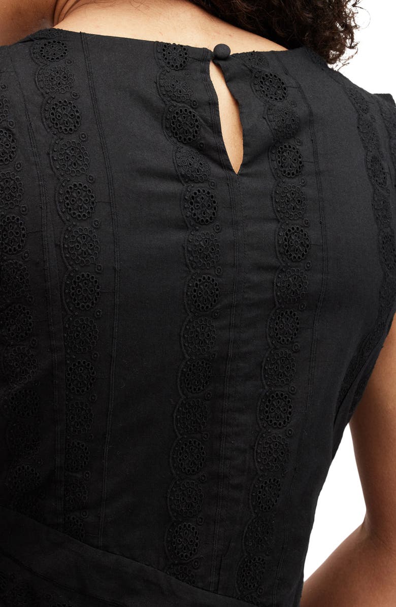 AllSaints Avania Eyelet Embroidery Dress, Alternate, color, 