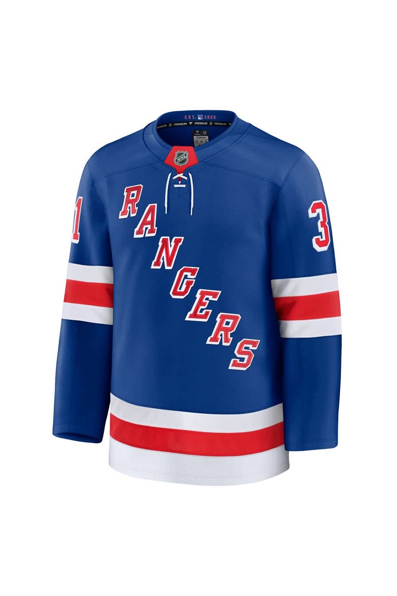 Men's Fanatics Igor Shesterkin Blue New York Rangers Home Premium Jersey, Alternate, color, Blue